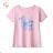 T-shirt short sleeve children's youth girls (116-146) KUGO WT0890