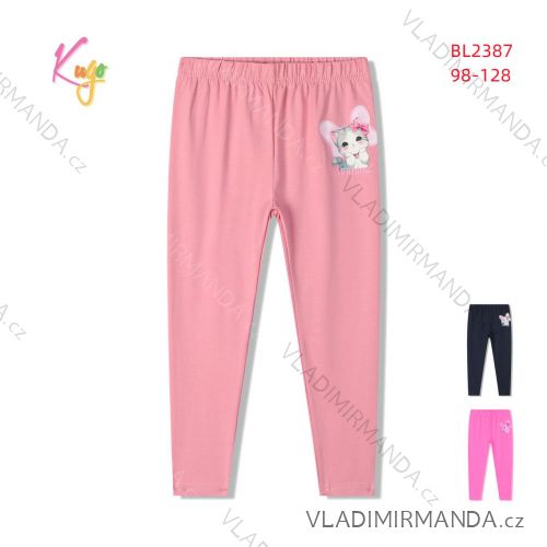 Long leggings for children's girls (98-128) KUGO BL2387