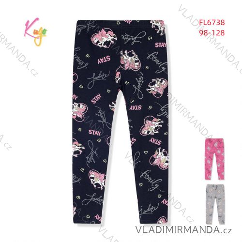 Long leggings for children's girls (98-128) KUGO FL6837
