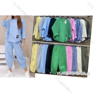 Women's summer tunic and pants set (S/M/L ONE SIZE) ITALIAN FASHION IMWCM25005