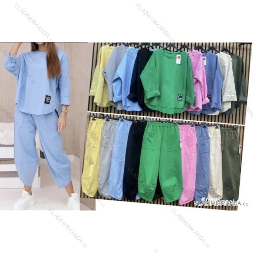 Women's summer tunic and pants set (S/M/L ONE SIZE) ITALIAN FASHION IMWCM25005