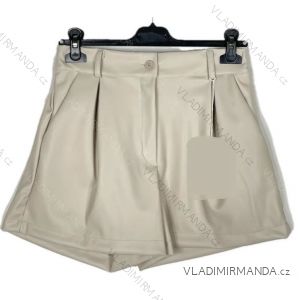 Elegant women's leatherette shorts (S/M/L ONE SIZE) ITALIAN FASHION IMPBB25V13115