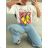 Women's short sleeve oversized T-shirt (S/M/L ONE SIZE) ITALIAN FASHION IMWGB25016