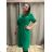 Shirt extended 3/4 long sleeve women's (L/XL/2XL ONE SIZE) ITALIAN FASHION IM423025 -   Green
 -   42/44