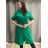 Shirt extended 3/4 long sleeve women's (L/XL/2XL ONE SIZE) ITALIAN FASHION IM423025 -   Green
 -   42/44