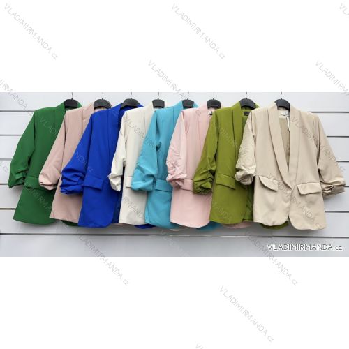 Jacket with lining elegant long sleeve women's (S/M/L ONE SIZE) ITALIAN FASHION IMWKK25007