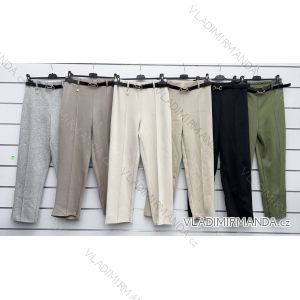 Elegant trousers with belt for women, oversized (42/44/46 ONE SIZE) ITALIAN FASHION IMWKK25012