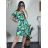 Women's Lace Cotton Short Sleeve Dress (S/M ONE SIZE) ITALIAN FASHION IMM23M7267