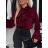 Elegant satin long sleeve women's shirt (S/M/L ONE SIZE) ITALIAN FASHION IMWCH25012