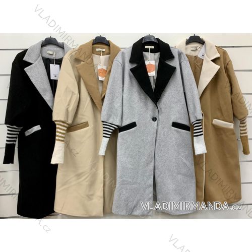 Women's long sleeve fleece coat (S/M/L ONE SIZE) ITALIAN FASHION IMWCP25008