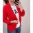 Women's Long Sleeve 3/4 Long Sleeve Pendant Tunic (44/46/48 ONE SIZE) ITALIAN FASHION IMBM24204 red 