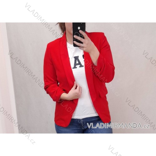 Women's Long Sleeve 3/4 Long Sleeve Pendant Tunic (44/46/48 ONE SIZE) ITALIAN FASHION IMBM24204 red 