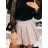 Women's short skirt with belt (S/M/L ONE SIZE) ITALIAN FASHION IMWCP25030