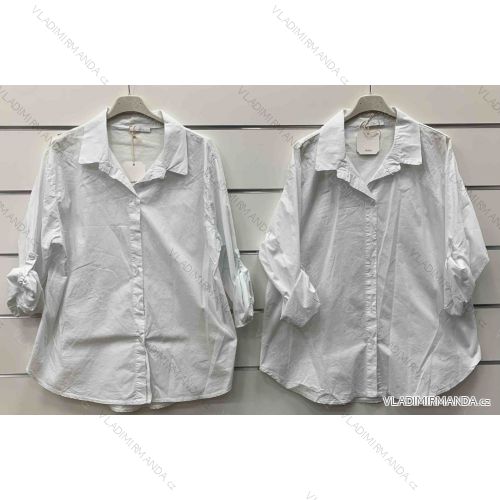 Classic 3/4 long sleeve shirt for women (S/M/L ONE SIZE) ITALIAN FASHION IMWCP25038