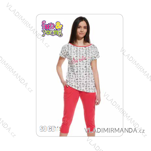 Pajamas 3/4 women's and boys' girls (158-176) CORNETTE 293/24