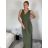 Elegant formal dress with straps for women (S / M ONE SIZE) ITALIAN FASHION IM321576 M / L red