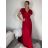 Women's Plus Size Long Casual Short Sleeve Dress (S/M ONE SIZE) ITALIAN FASHION IMPSH245441 -   růžová fuchsiová -   S / M
