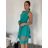 Šaty elegantní letní bez rukávu dámské (S/M/L ONE SIZE) ITALSKÁ MÓDA IM322SIMONE/DR green S/M/L