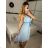Women's Strappy Elegant Summer Dress (S/M ONE SIZE) ITALIAN FASHION IMPSH222053A/DU -   red Brick -   S / M