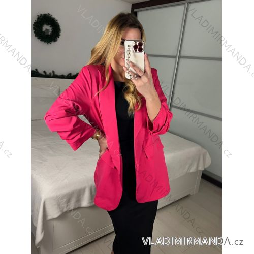 Elegant jacket with lining, long sleeves, women's (S/M/L ONE SIZE) ITALIAN FASHION IMWCP25027