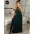Women's Long Strapless Sequin Party Dress (S/M ONE SIZE) ITALIAN FASHION IMPSH233348 -   Light blue -   S / M