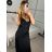Long elegant satin strapless dress for women (S/M/L ONE SIZE) ITALIAN FASHION IMPLP2455060075 -   black -   S/M/L