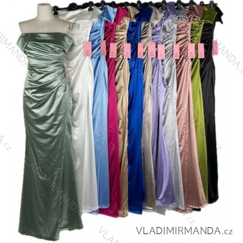 Women's Long Summer Elegant Sleeveless Dress (S/M ONE SIZE) ITALIAN FASHION IMPBB23C29640 Royal blue S/M/L