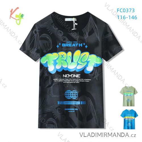 Short sleeve T-shirt for children and teenagers (116-146) KUGO FC0375