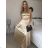 Šaty letní na ramínka dámské (S/M ONE SIZE) ITALSKÁ MÓDA IMPBB22B21841 white S / M