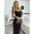Long elegant sequined party dress with straps for women (S/M/L ONE SIZE) ITALIAN FASHION IMPSH2583785 beige S/M/L