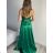 Women's long elegant party dress with straps (S/M ONE SIZE) ITALIAN FASHION IMPBB23B23505