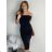 Women's Camo Long Elegant Carmen Sleeveless Dress (S/M ONE SIZE) ITALIAN FASHION IMPLP2373014065 black S/M/L