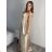 Women's Long Elegant Strapless Dress (S/M ONE SIZE) ITALIAN FASHION IMPBB24B23922 beige S/M/L