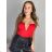 Women's Strappy Body (S/M ONE SIZE) ITALIAN FASHION IMPBB23A3804 S / M red