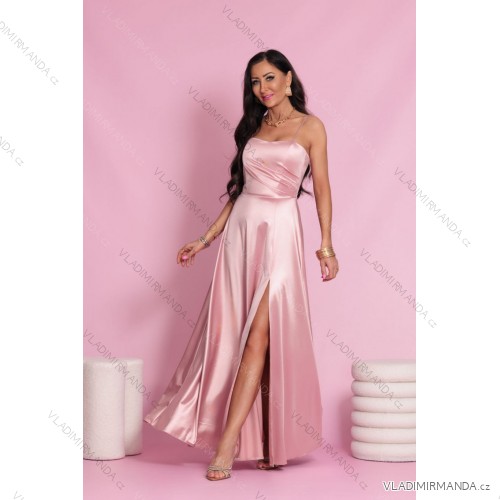Women's strapless tulle party dress (S/M/L ONE SIZE) ITALIAN FASHION IM923001 pink baby
