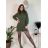 Women's warm long sleeve dress (S/M ONE SIZE) ITALIAN FASHION IMC23376 L/XL red