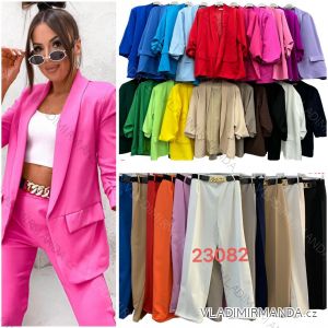 Elegant trousers with belt for women, oversized (54/56/58 ONE SIZE) ITALIAN FASHION IMWT2523082