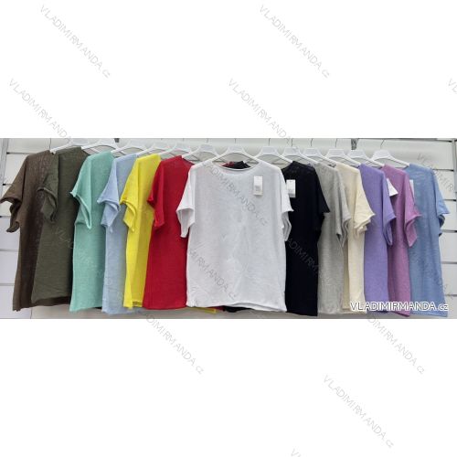 Women's long sleeve cotton tunic (S/M/L ONE SIZE) ITALIAN FASHION IMWCP25041