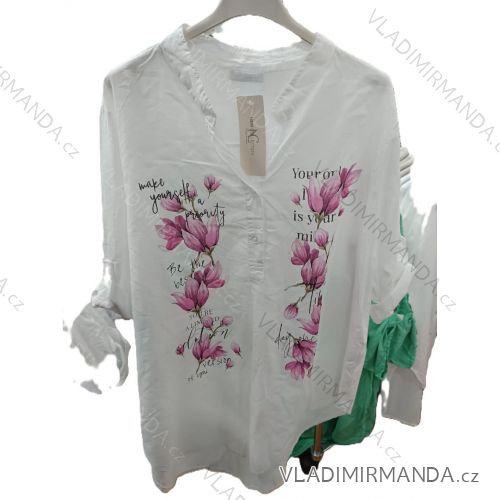 Women's Oversized Knitted Long Sleeve Sweater (S/M ONE SIZE) ITALIAN FASHION IMSN2416125