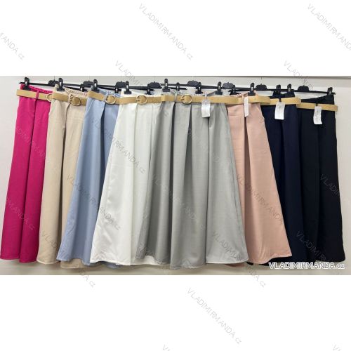 Women's long skirt with belt, oversized (40/42/44 ONE SIZE) ITALIAN FASHION IM425153