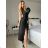 Elegant formal dress with straps for women (S / M ONE SIZE) ITALIAN FASHION IM321576 -   black -   S / M