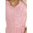 309-13 AMBER elegant long lace dress with a neckline - powder pink
