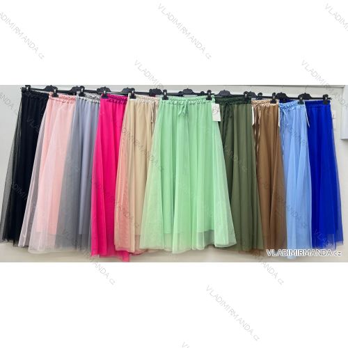 Elegant trousers with belt for women (S/M/L ONE SIZE) ITALIAN FASHION IM425057