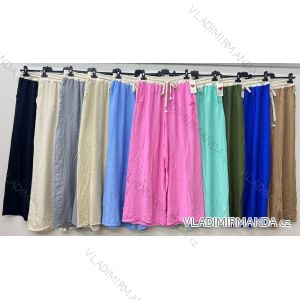 Elegant trousers with belt for women (S/M/L ONE SIZE) ITALIAN FASHION IM425057