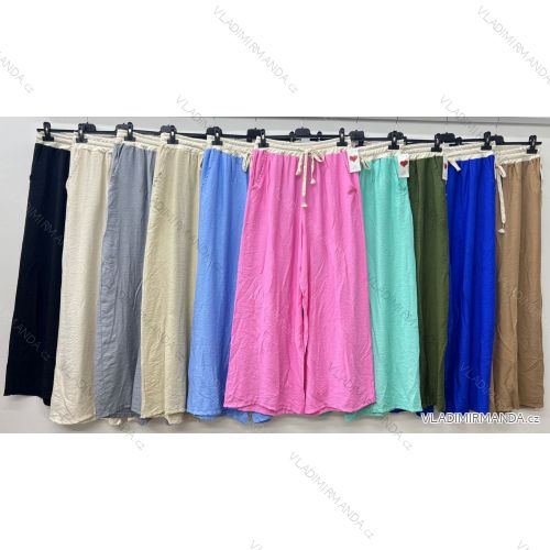 Elegant trousers with belt for women (S/M/L ONE SIZE) ITALIAN FASHION IM425057