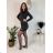 Casual Short Sleeve Dress (UNI S-L) ITALIAN FASHION IMD20328 grey S/M