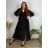 Elegant trousers with belt for women (S/M/L ONE SIZE) ITALIAN FASHION IM425057 46/48 black