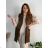 Women's Long Sleeve Knitted Sweater (S/M/L OVERSIZE) ITALIAN FASHION IMD24295 44/46 Brown
