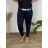 Long Sleeve Dress with Pendant Women's Oversized (3XL / 4XL ONE SIZE) ITALIAN FASHION IMWQ2115022 50/52 dark blue