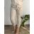 Women's stretch pants oversized (46/48/50 ONE SIZE) ITALIAN FASHION IM525BETTANY/DUR 48/50 beige cream